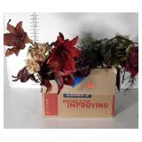 Box of artificial flowers, seller code C