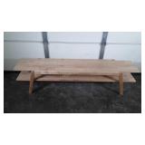 Wooden bench 71" long seller code GE