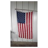American Flag on pole