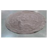 75" Round Braided Rug