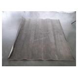 Gray wool rug 72" long by 62" wide