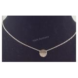 Sterling silver necklace 18in