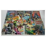 10 comic books, Marvel, Justice and Power Pack,
