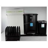 Waste cans, recycling carton, outlet extension