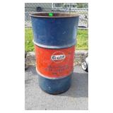 Gulf Advertising Metal Barrel, Multi-Purpise Gear