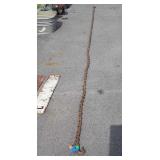 Chain, 14ft approx long, 1.5" links, hooks on