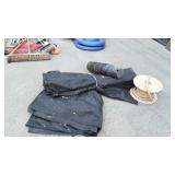 Landscaping Materials Lot. Several plastic pots,