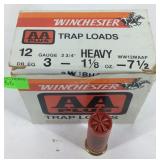 Ammo, Winchester trap loads 12ga 2 3/4in 1 1/8oz