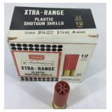 Ammo, Sears Xtra-Range 12ga 3 3/4 1 1/4oz 4 shot,