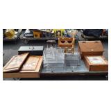 Group of home decor items, case only for