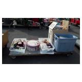 Doll group doll babies, accessories, horses, box