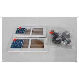 Two floor vents, both measuring 4x10 inches and 4