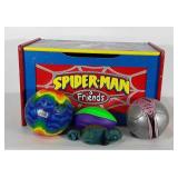 Spiderman and friends toy box with a few toys