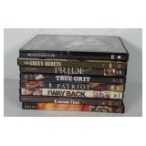 Eight DVDs, includes The Green Berets, True Grit,