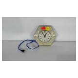 Mid century GE wall clock in pastel colors. Parts