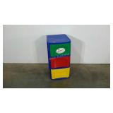 Sterilte three drawer storage cabinet in primary