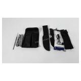 Kobalt pocket knife, knife sharpener with case,