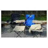 Four bags chairs including bags. Pair in one bag