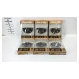 Six clip on LED visor lights