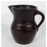 Stoneware pitcher, 7"