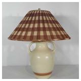Ceramic 2 handle jug style lamp with matching