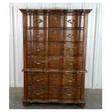 Harden chest on chest, 4 over 2 dresser, 19 x 42