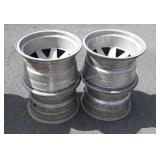 Set of 4 Automotive Alloy Wheels, 5 lug, 16x10s