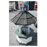 Outdoor Wishing Wheel Decor. Trek material made