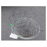 Outdoor Gardening Lot. Swan design wire planter
