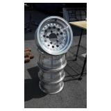 Set of 4 Automotive Alloy Wheels, 5 lug, 15 inch