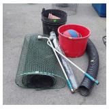 Gardening Accessories lot, plastic flower pots, 2