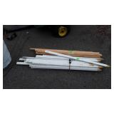 Wooden stakes and dowel type pieces