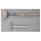 2 Hammers, shop Hammer, and big Sledge hammer