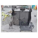 4pc metalwares Group, a nice heavy wrought iron