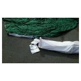 Hexagonal screened gazebo. Includes storage bag.