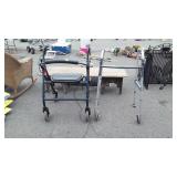 Two Handicap walkers, one combo type