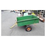 Lawn Tractor Cart, 4ft dump bed,