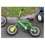 Green John Deere bicycle, 12in Wheels, some use
