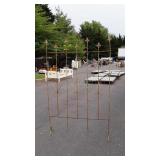 Iron Fence Section Trellis. 74" tall 4ft wide.