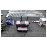 Pair of Jack Stands with 2 poly portable tools