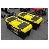 Two Stanley 24" series 2000, portable tool boxes,
