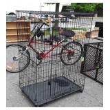 Home Furnishings Bird Cage, black wire Grid, on