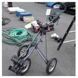 Sun Mountain Golf Caddy, cup holder, brakes, ball