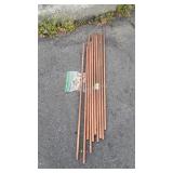 Copper Pipe lot, 10 sticks 32" long 1/2" with