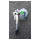 Winch. Trailer or boat type, hand crank with