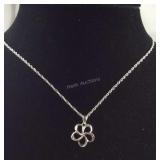 Sterling silver necklace 18in seller codes