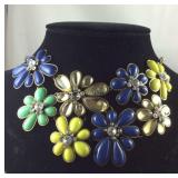 Floral statement necklace seller codes6, Z 3, and