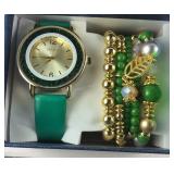 Strada Japanese movement green crystal faux