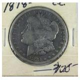 1878 CC Carson City  Morgan Dollar