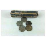 Roll of full date buffalo nickels